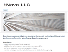 Tablet Screenshot of novollc.com